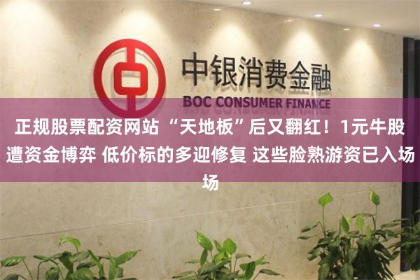 正规股票配资网站 “天地板”后又翻红！1元牛股遭资金博弈 低价标的多迎修复 这些脸熟游资已入场
